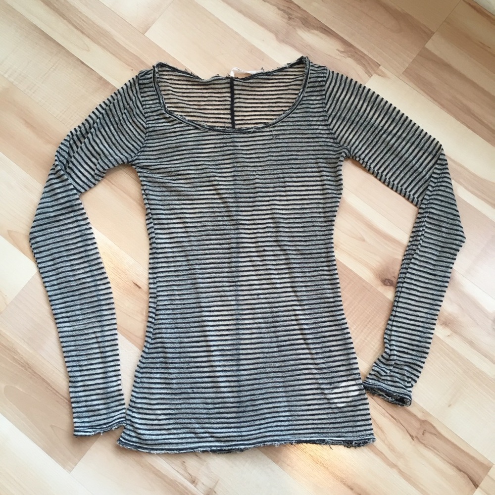 Free people striped long sleeve top